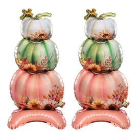 Fall Thanksgiving Party Supplies - Autumn Harvest Themes Pumpkin Balloons Set for Thanksgiving Party Decorations