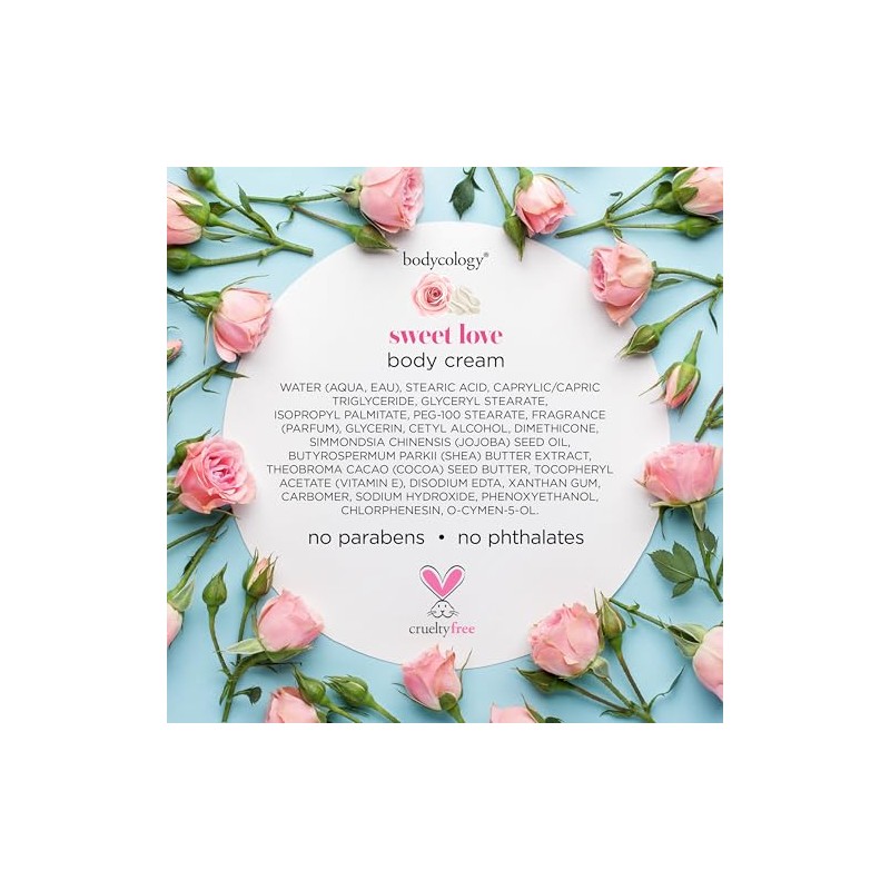 Bodycology Crema Corporal de Karité, Sweet Love, 8 oz