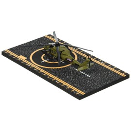 Hot Wings Planes Black Hawk Helicopter with Connectible Runway Die Cast Plane in Aviation Museum Nationwide