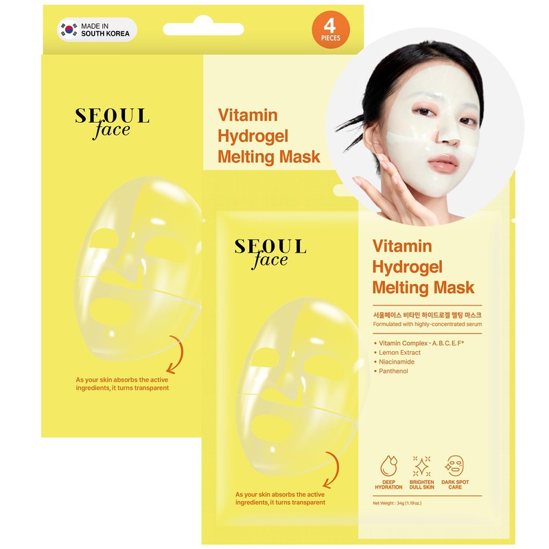 Dermal Mascarilla de Hidrogel de Vitaminas Fundente en Gel(4 Unidades)