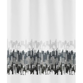 Kleine Wolke City 5199185305 Shower Curtain 180 x 200 cm Black White