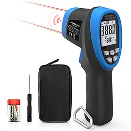 Digital Infrared Thermometer - Non Contact High Temperature Gun ANNMETER AN-1500 Infra Pyrometer Temp Gauge -58~2732℉ Handheld IR Laser Reader for Cooking Kiln HVAC (NOT for Human Temp)