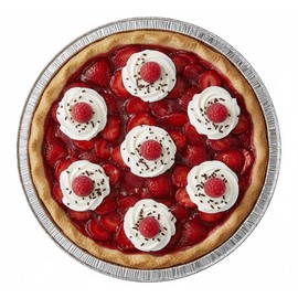 Durable Packaging Handi-Foil 9" Aluminum Pie Plate Pan Baking Tin 1" Deep w/Clear Dome Lid (pack of 50)