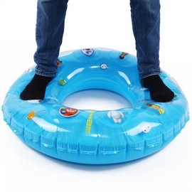 Adult Swimming Tube Ring - Thick Inflatable Life Ring for Men and Women Hwaklf821 Bright Yellow + Pedal Cylinder + 90cm 5ea