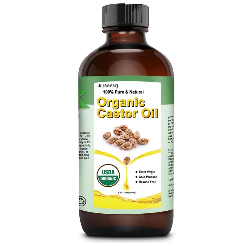MMPANG Castor Oil Pack XXL Size and Organic Castor Oil