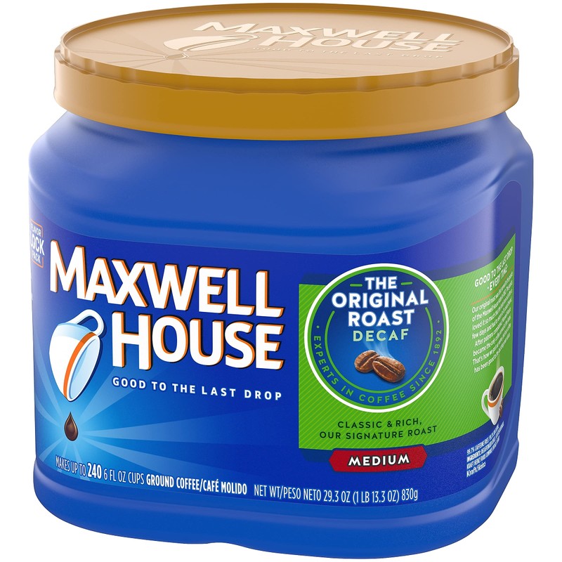 Maxwell House 04658 Coffee, Decaffeinated Ground Coffee, 29.3 oz Can