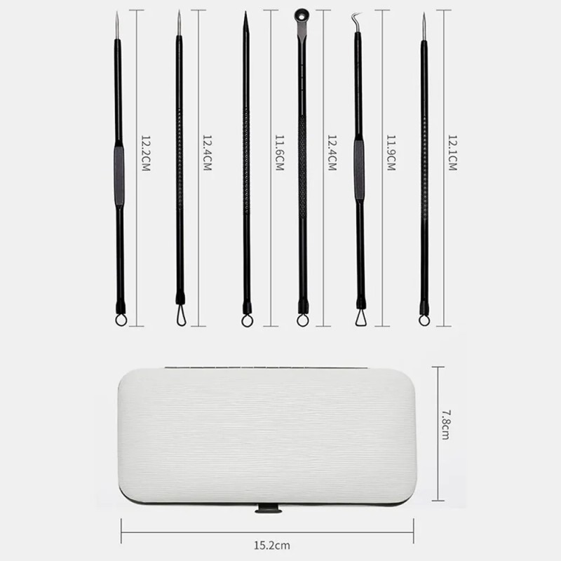 Juego De Herramientas Para El Acné De Acero Inoxidable De