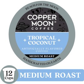 Copper Moon Coffee Single Serve Pods for Keurig K-Cup Brewers, Tropical Coconut, 12 Count