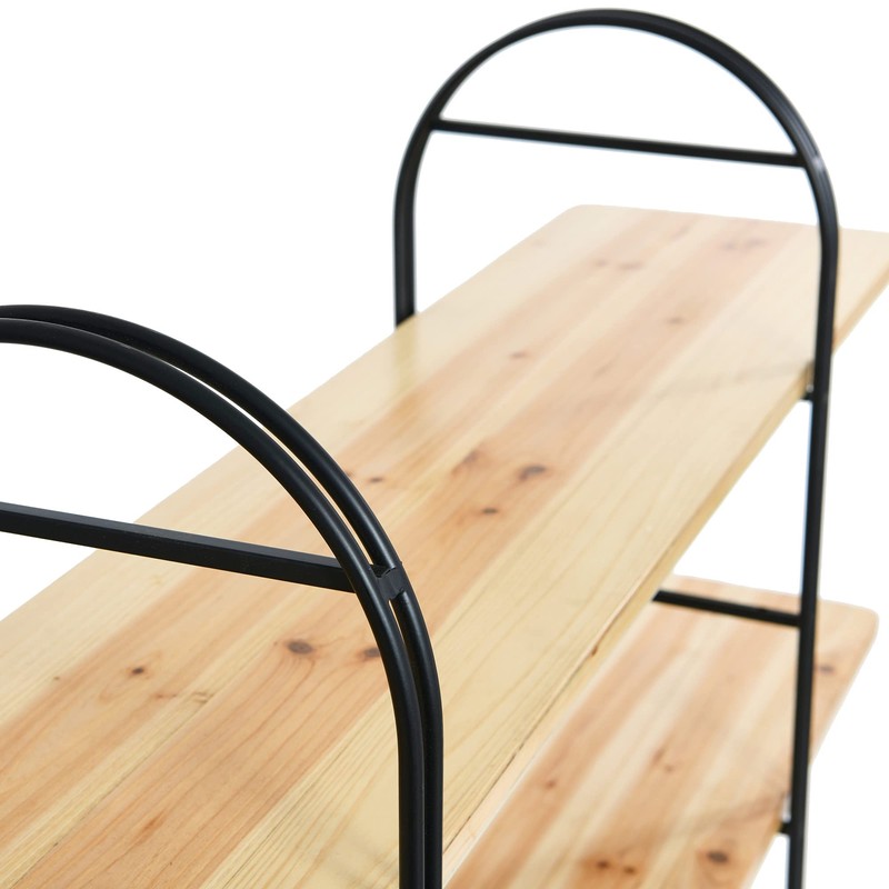 Main + Mesa Eitri Wood and Metal Adjustable Shelving Unit,