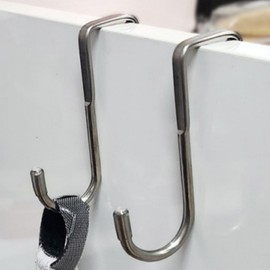 Multi-purpose Metal 2-Hook for Door/Wardrobe Gaps 1 Piece 5ea