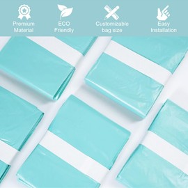 Cat Litter Pail Liner Refills Bags Compatible with Litter Champ Litter Pail, Lightly Scented, Green, 6 Count