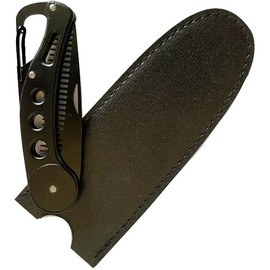 Stainless Steel Folding Beard Comb Folding Beard Comb Black Graphite Handmade Folding Pocket Comb Multifunctional Pocket Beard and Moustache Comb for Men Beard Mustache Styling