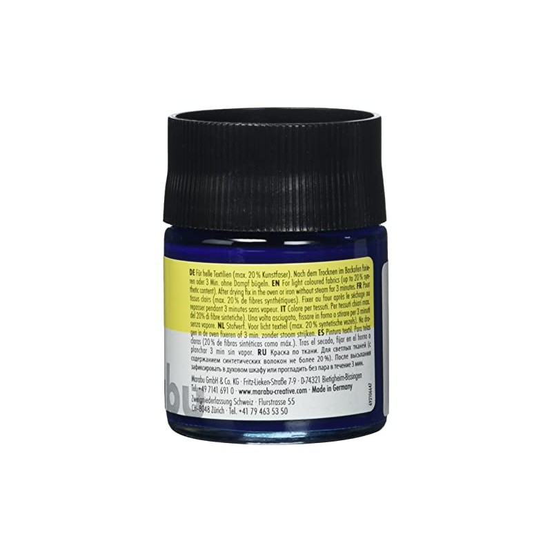 Marabu - Textile Fabric Paint, Water-Based Fabric Printing Ink -