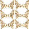 SUNNYCLUE 1 Box 10Pcs Real 18K Gold Plated Spacer Beads