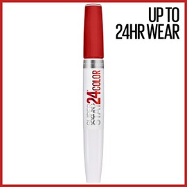 Maybelline SuperStay 24, 2-Step Liquid Lipstick, Keep It Red
