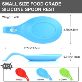 TROUSKAIG Silicone Spoon Rest for Stove Top, Spoon Holder for Stove, Silicone Spoons Rest for Kitchen Counter, Heat Resistant