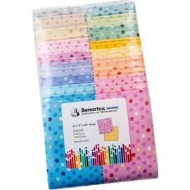 Christa Watson Dazzle Dots 2 Strip-Pies 40 2.5-inch Strips Jelly Roll Benartex