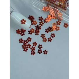 Unbranded Holographic Copper Daisy Flower Glitter | 1 TSP | Gel Nail Art & Acrylic