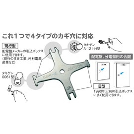 Densan BMK-4 Multi-Key for Board Width 3.1 x Height 3.1 x Depth 0.1 inches (80 x 80 x 3 mm) Distribution Board Key
