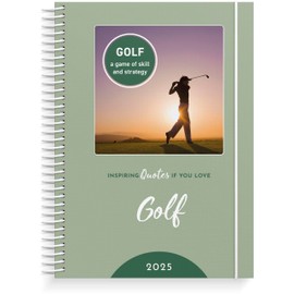 Burde Planner 2025 | Golf Planner | Weekly & Daily Planner | Spiralbound | December 2024 to January 2026 | Hardcover