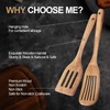 2 Pcs Wooden Spatula Set for Cooking - Wood Spatula