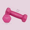 SONGMICS SYL61PK Dumbbells, Colorful Iron Array, 1.1 lbs (0.5 kg)