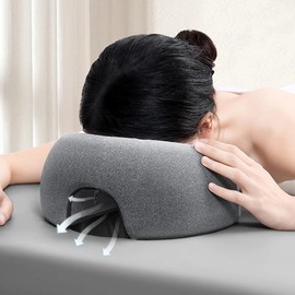 Face Down Prone Pillow for Resting and Massage – Memory Foam Headrest Support for Home and Beauty Salon Comfort