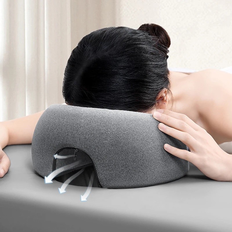 Face Down Prone Pillow for Resting and Massage – Memory