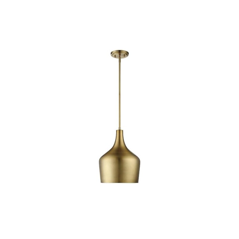 Light Visions PL0037NB Transitional 1 Light 11 inch Natural Brass
