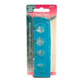 Neat Feet 2pc Set #05593 Trim Neat Feet Gel Toe Spacers for Soft Cushion Fit Between Toes