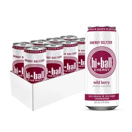 Unbranded Hiball Clean Energy Drink - Wild Berry - Zero Sugar, Zero Calorie 16 fl oz (8-Pa