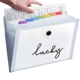 A4 Expanding File Organiser, Poly Pockets Document Organiser A4 Folder, 12 Compartment Folder Large Capacity Document Bag Accordion for Office, Business Trip, Home