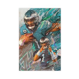 Aikelai Jalen Hurts Poster 1 Canvas Poster Bedroom Decor Landscape Office Room Decor Gift Unframe:12x18inch(30x45cm)