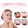 Sculpting Mask, Wiederverwendbare V-Linienmaske, Atmungsaktive V-förmige Gesichtslifting-Bandage, Anti-Falten-Maske zum Heben