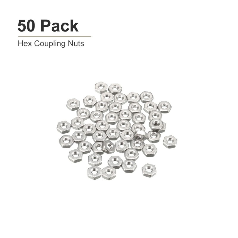 DTGN #2-56(UNC) Hex Nuts - 50 Pack - Good for
