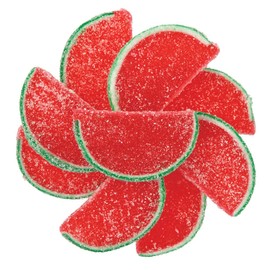 NY Spice Shop Watermelon Fruit Slices Candy - 1 Pound Sweet Flavor Chewy Jelly Fruit Slices Candy - Old Fashioned Sliced Watermelon Fruits Gummies - Gummies Fruits Snacks for Christmas Holiday Gifting
