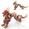 HIGH GODO Dragon Building Blocks Sets for Adults, Red Mechanical