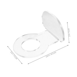 Outanaya Acrylic Softball Holder Wall-Mounted Display Rack 2 Bracket Display Rack for Home Store