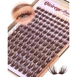 Natural Brown Lash Clusters Wispy Eyelash Clusters 10-16mm