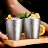 Tosnail 8 Pack 8 oz Stainless Steel Cups, Small Metal