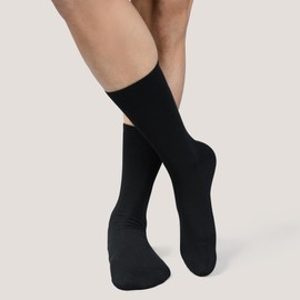 Elina fashion Dress Socks 6 Black Pack of 6 Size - 14 to 16