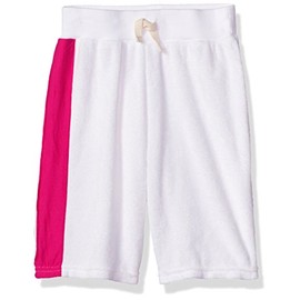 Burt's Bees Baby Little Girls' Side Stripe Board Shorts (Toddler/Kid) - Cloud - 6