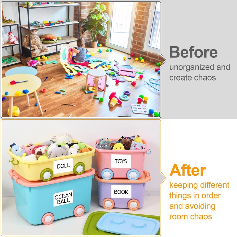150 Pcs Labels for Storage Bins, 6 X 4 Inch