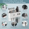 BHeadCat Toothbrush Holders Wall Mounted, Toothbrush Holder with Automatic Toothpaste