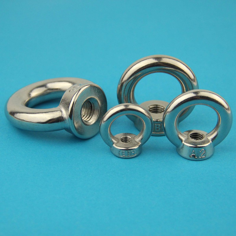 Eisenwaren2000 M8 eyelet nut (10 pieces) - ring nut similar