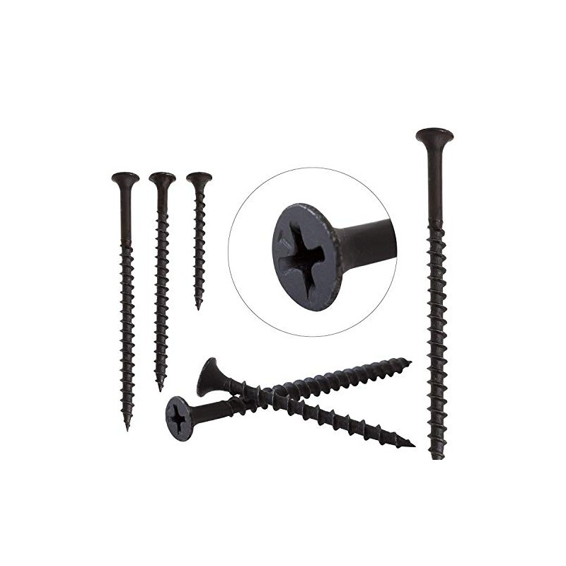 Merriway BH06762 (50 Pcs) Coarse Thread Bugle Headed Drywall Screws,