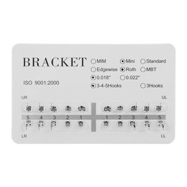 Brackets Ortodoncia Metálicos 20piezas Mini Roth Ganchos 345 0.018