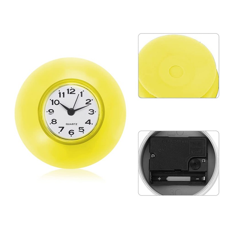 Bathroom Clock, Bath Clock, Waterproof Clock, Suction Clock, Waterproof, Silent,
