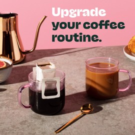 Copper Cow Premium Pour Over Single-Serve Vietnamese Coffee | Churro | Dark Roast | Flavored with Real Cinnamon | Includes 8 Coffees