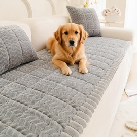 Mivnue Pet Couch Cover Protector Sofa Covers for Pets Washable Non Slip Couches and Sofas Dog Mat (Grey, 27.6" x 59.1")